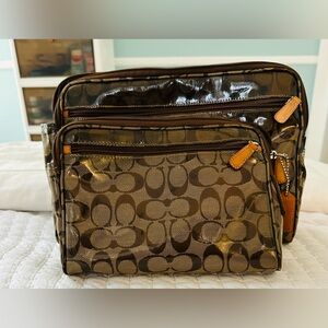 TWO Coach Cosmetic Bags. Great condition!!